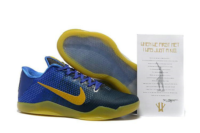 Cheap Nike Kobe 11 Shoe Blue Yellow